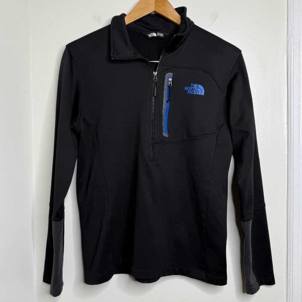 The North Face Black Canyonlands Half Zip Pullover Top Men’s Sz Medium Lg Sleeve